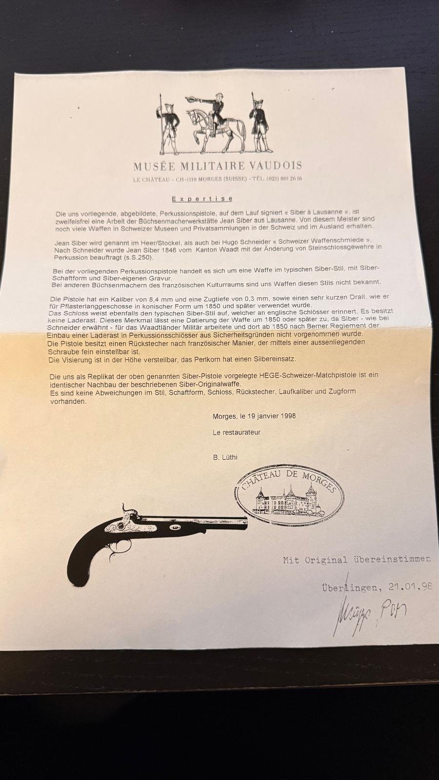HEGE Siber à Lausanne (.33) – Absolute Rarität im Koffer-Komplettset inkl. Museumsexpertise – Bild 4