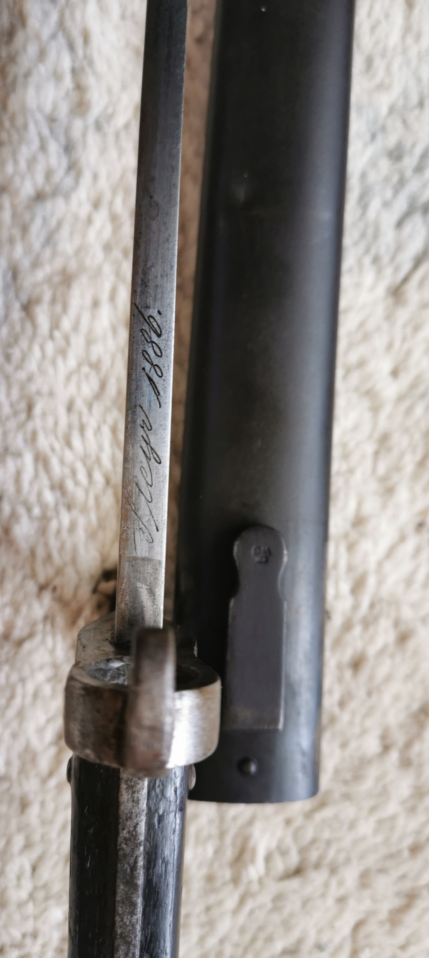 Bajonett Kropatschek, Steyr 1886 – Bild 4