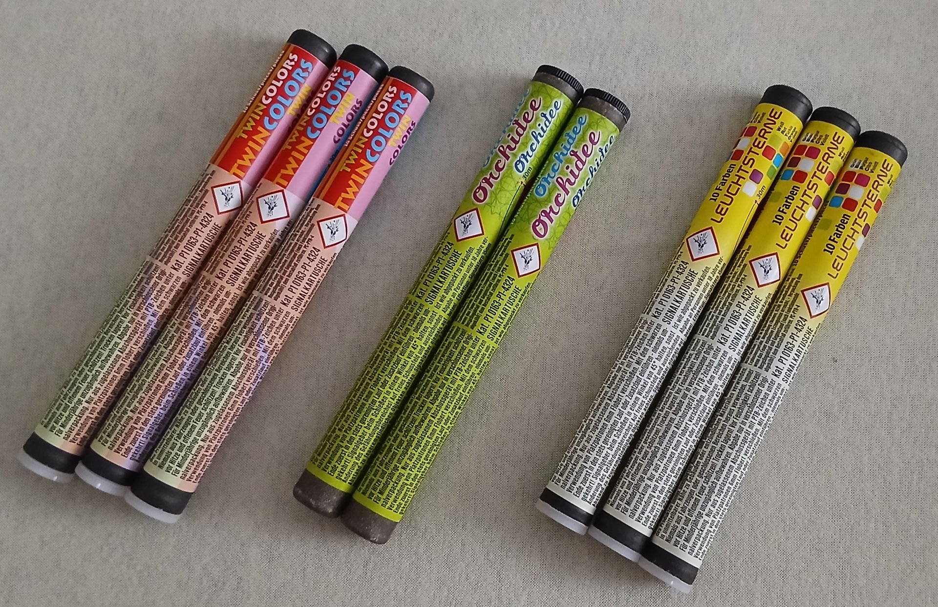 Zink 15mm Leuchtsterne Twin Colors, Orchidee und 10 Farben – Bild 1