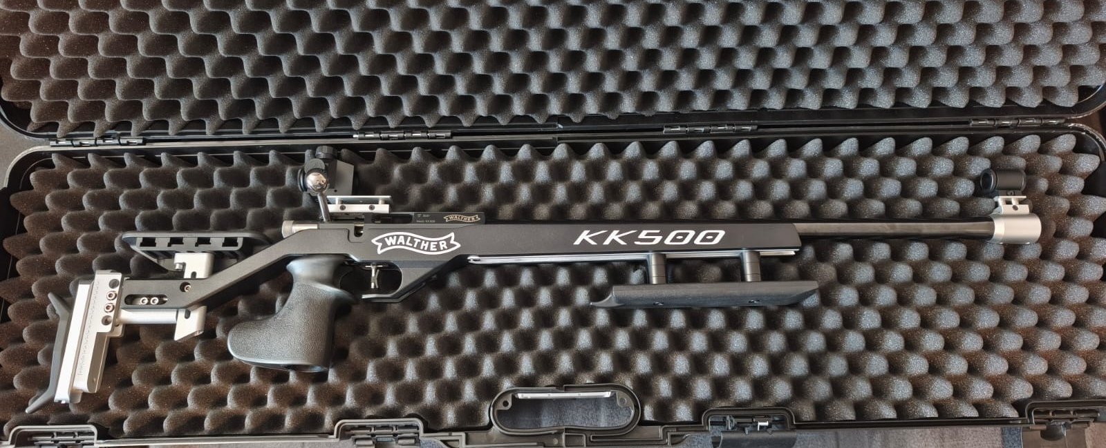 Walther KK 500 Blacktec-M Auflage, Matchgewehr, Bestzustand, mit Zubehör, aus erster Hand. – Bild 1