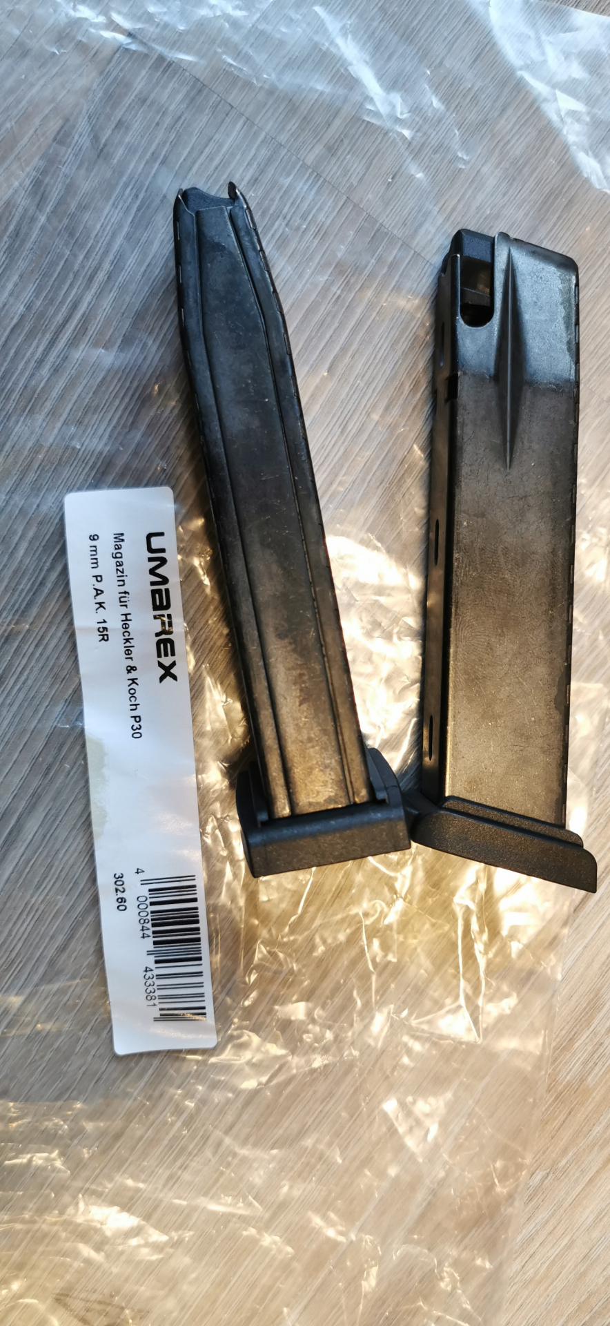 Magazin für P30 Heckler & Koch 9mm P.A.K. 2 Stück! – Bild 1