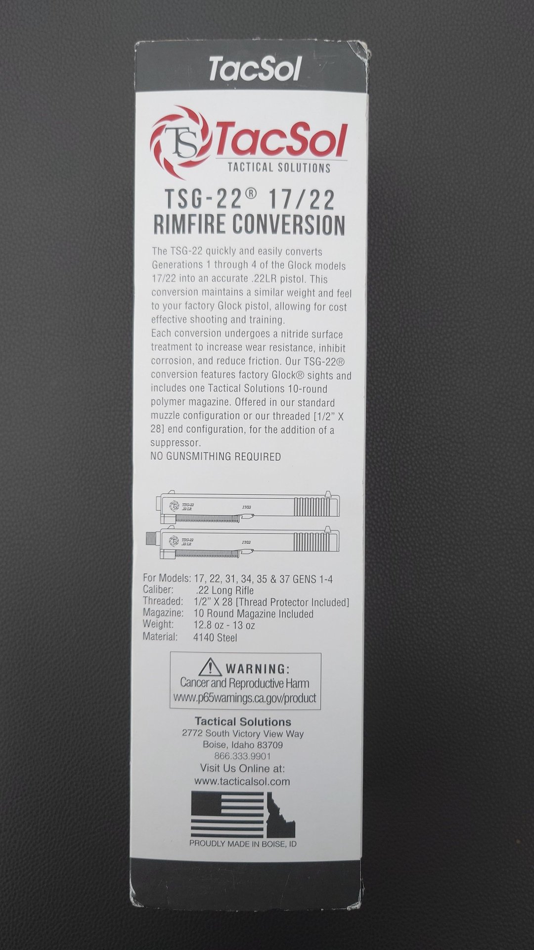 Glock Generation 1 - 4, Mod. 17/22, 19/23 Reduziersystem Tactical Solutions TSG - 22 – Bild 3