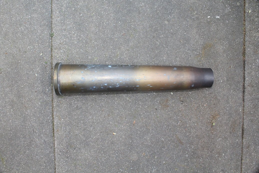 57mm 5,7cm Messing hülse Finnland 57 LT (nr1) selten ! – Bild 1