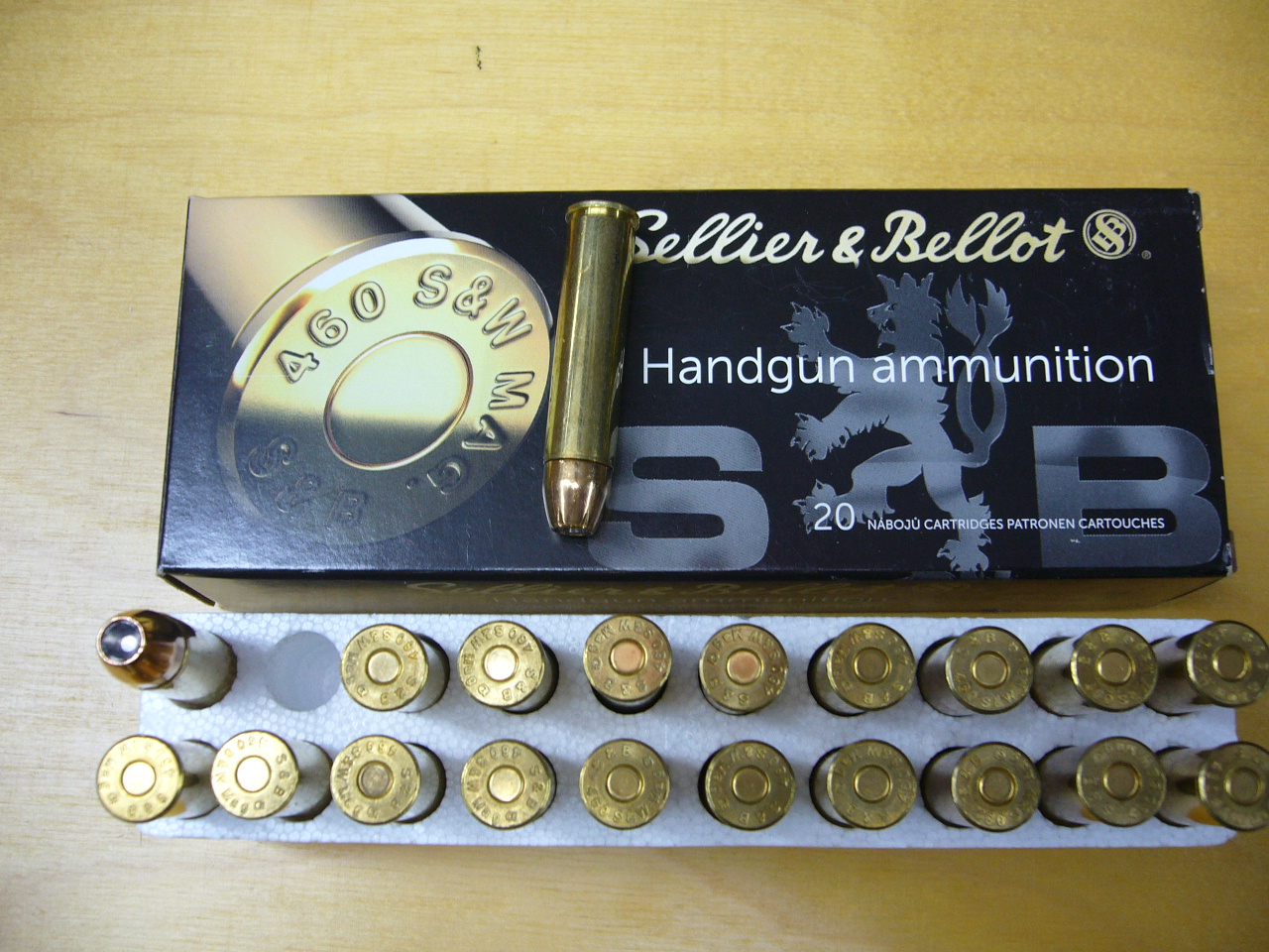 .460 S&W Mag. Sellier & Bellot.460 S&W Mag. JHP 16,5 g / 255grs – Bild 1