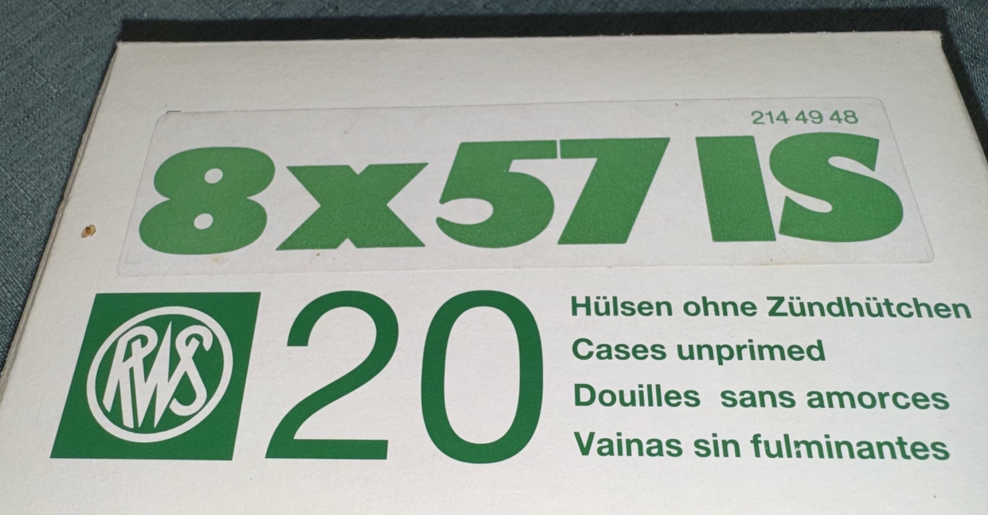 RWS 8x57IS Hülsen Neu !OVP! – Bild 2