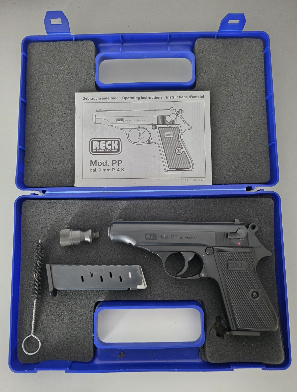 SAMMLERSTÜCK RECK MODELL PP 9MM P.A.K. MIT EXTRA MAGAZIN – Bild 3