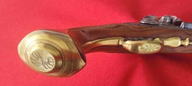 gute deutsche Steinschloss-Pistole, ca. 1730/40 – Bild 4