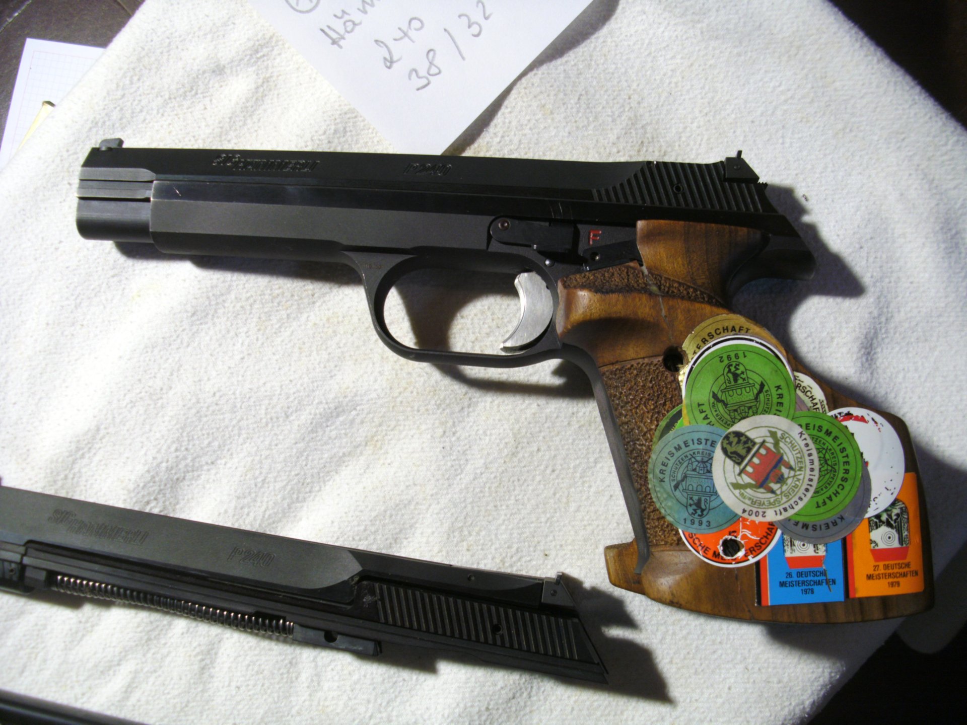 Hämmerli 240 im Kaliber .38 mit Wechselsystem .32 – Bild 6