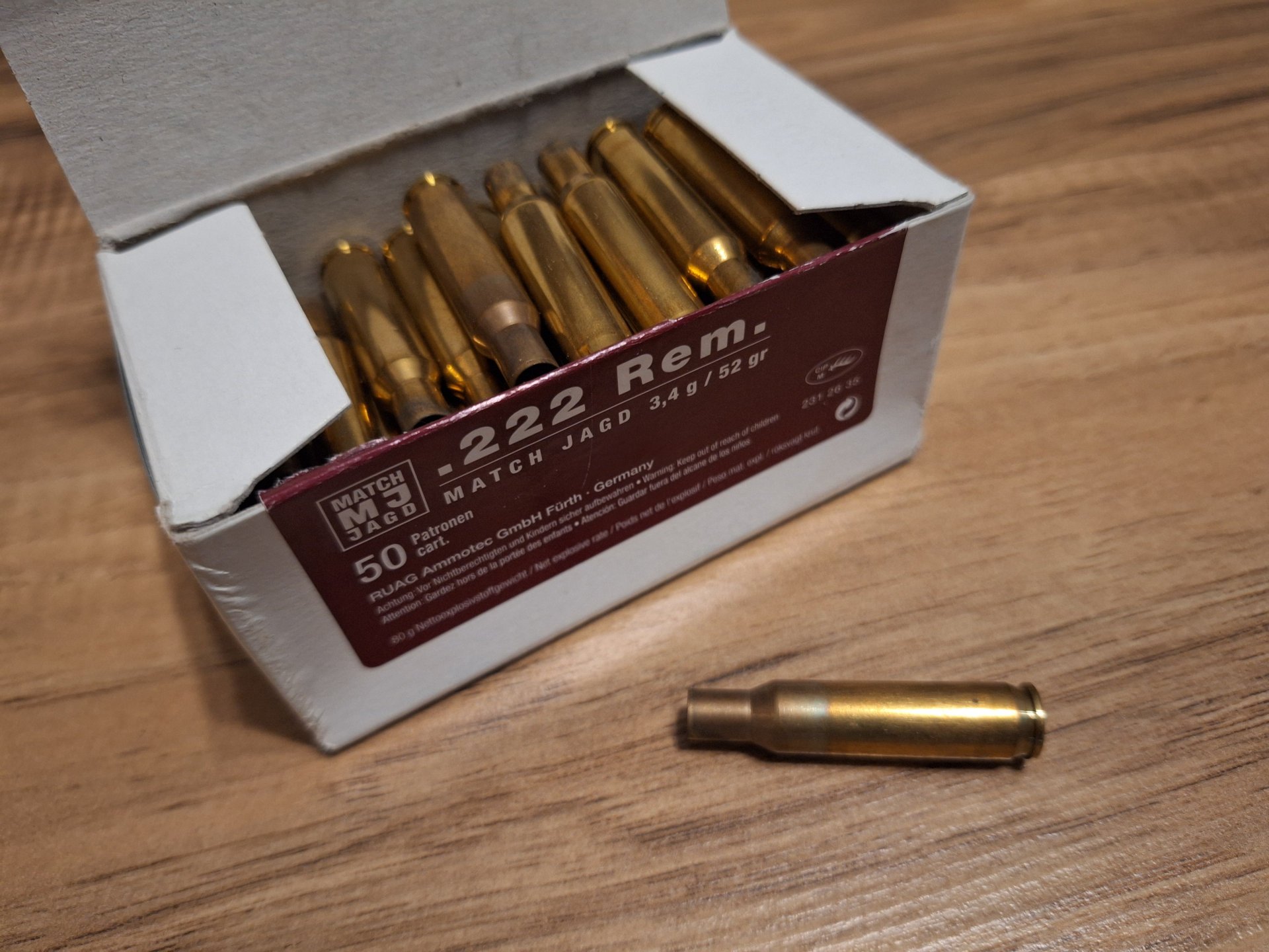 Hülsen RWS .222 Remington – Bild 2
