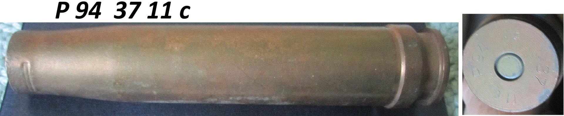 Hülse Flak 38 Messing – Bild 1
