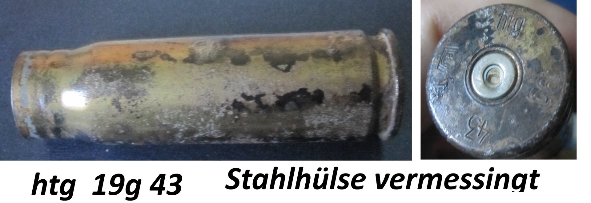Hülse 151/20 Stahl vermessingt – Bild 1
