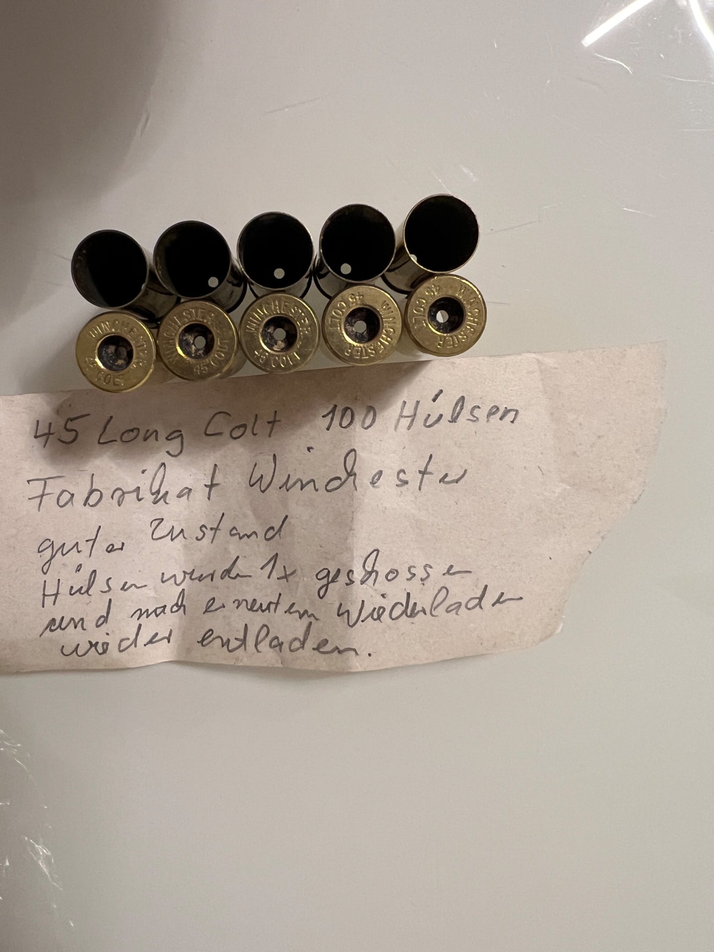 45 Long Colt 100 Hülsen Fabrikat Winchester – Bild 1