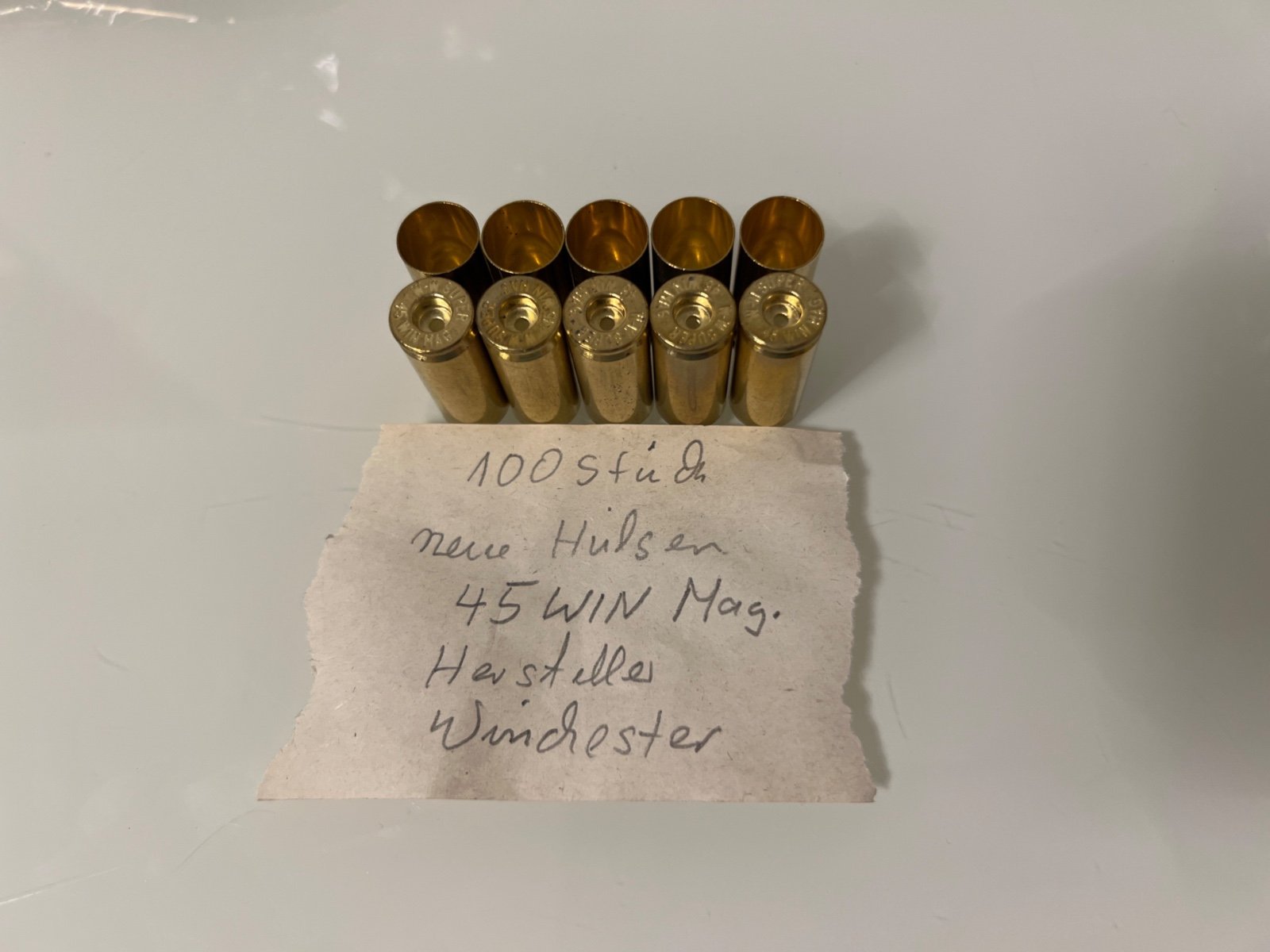 45 WIN Mag. 100 neue Hülsen Hersteller Winchester – Bild 1
