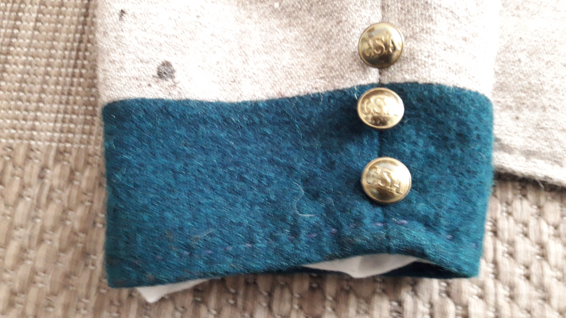 Columbus Depot Jacket, Jean Wool, Pioneer, Florida Buttons, Militaria – Bild 4