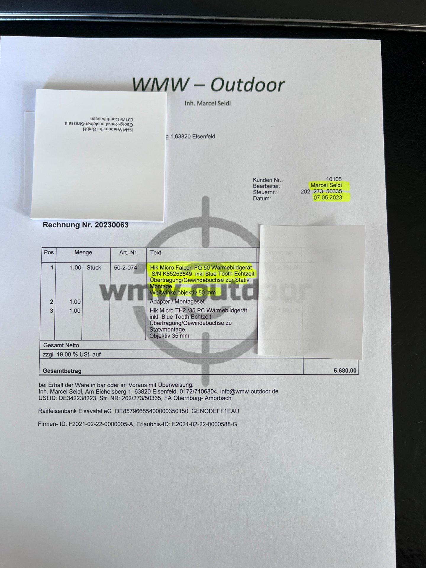 Hikmicro Falcon FQ50, Sensor 640x512 – Bild 10