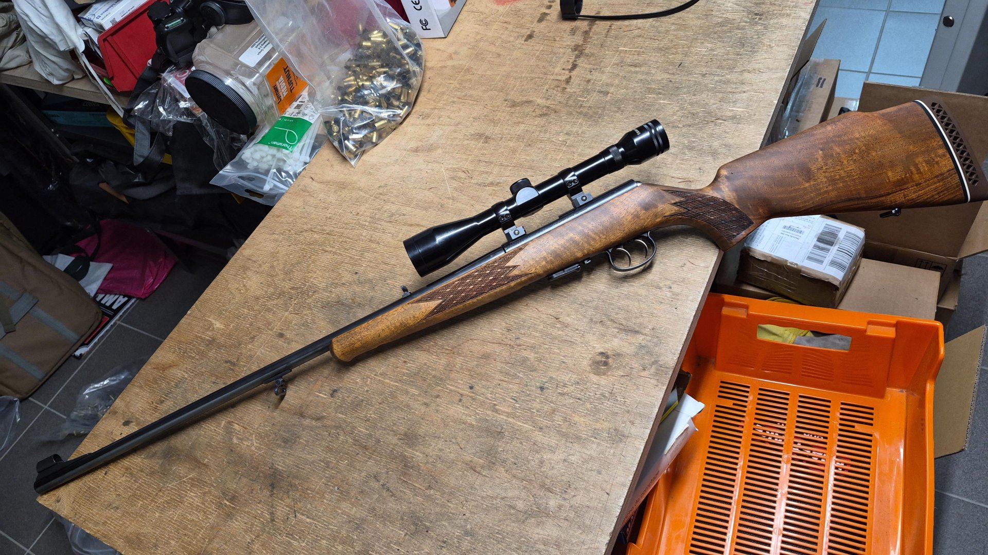 Repetierbüchse Anschütz 1515/16 .22 WMR mit Optik und deutschem Stecher, keine .22 lfb oder .22 lr – Bild 1