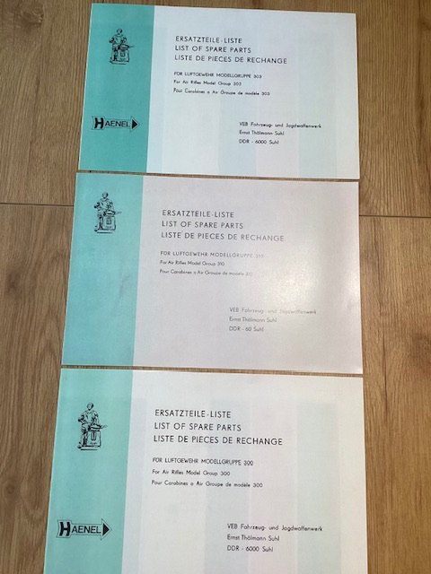 orig.Haenel Ersatzteillisten 310,303,300 – Bild 1