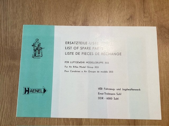 orig.Haenel Ersatzteillisten 310,303,300 – Bild 4