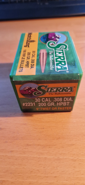 Sierra MatchKing HPBT Geschosse 30 cal 200 gr - 90 Stück – Bild 1