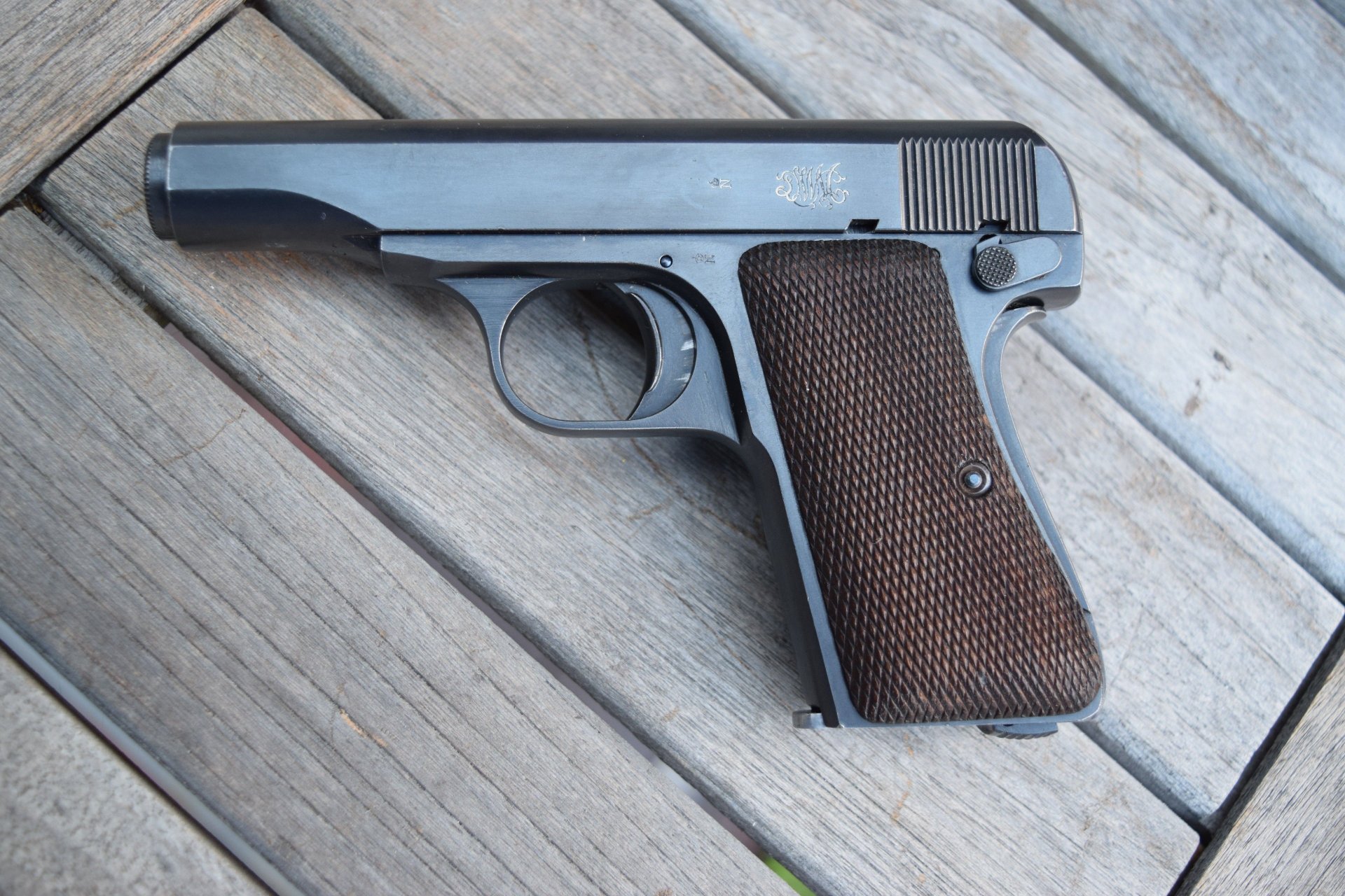 Deutschland Pistole DWM Modell 1923 Kal. 7,65 Sammlerwaffe – Bild 1