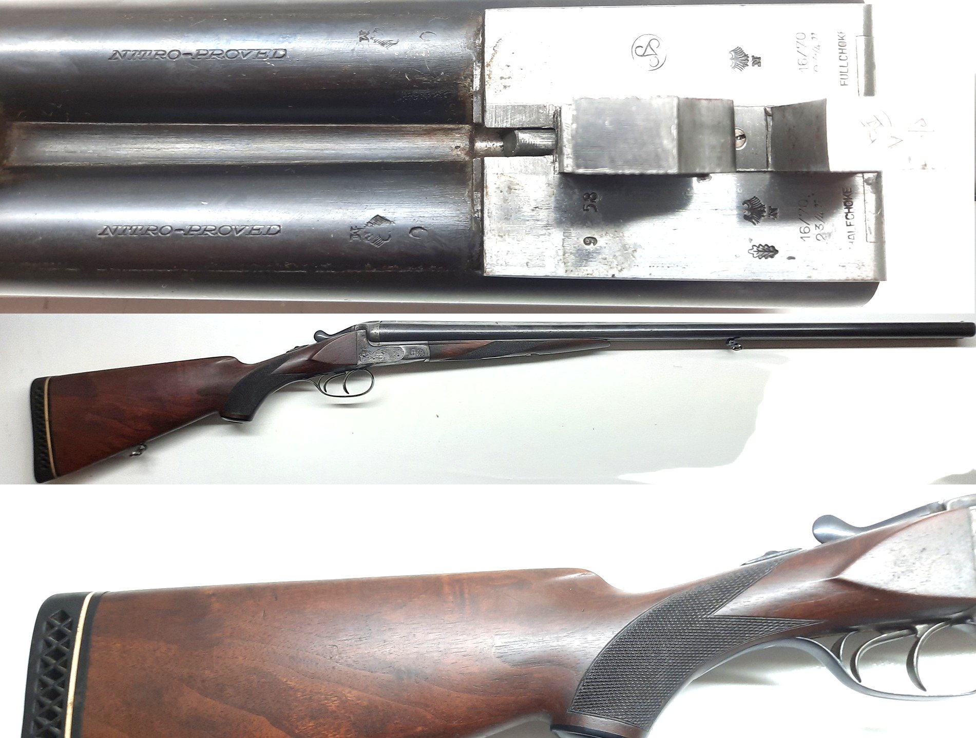 Sauer & Sohn Eckernförde Doppelflinte 16/70 SPIEGELBLANK Ejektor Bj. 1958 – Bild 1