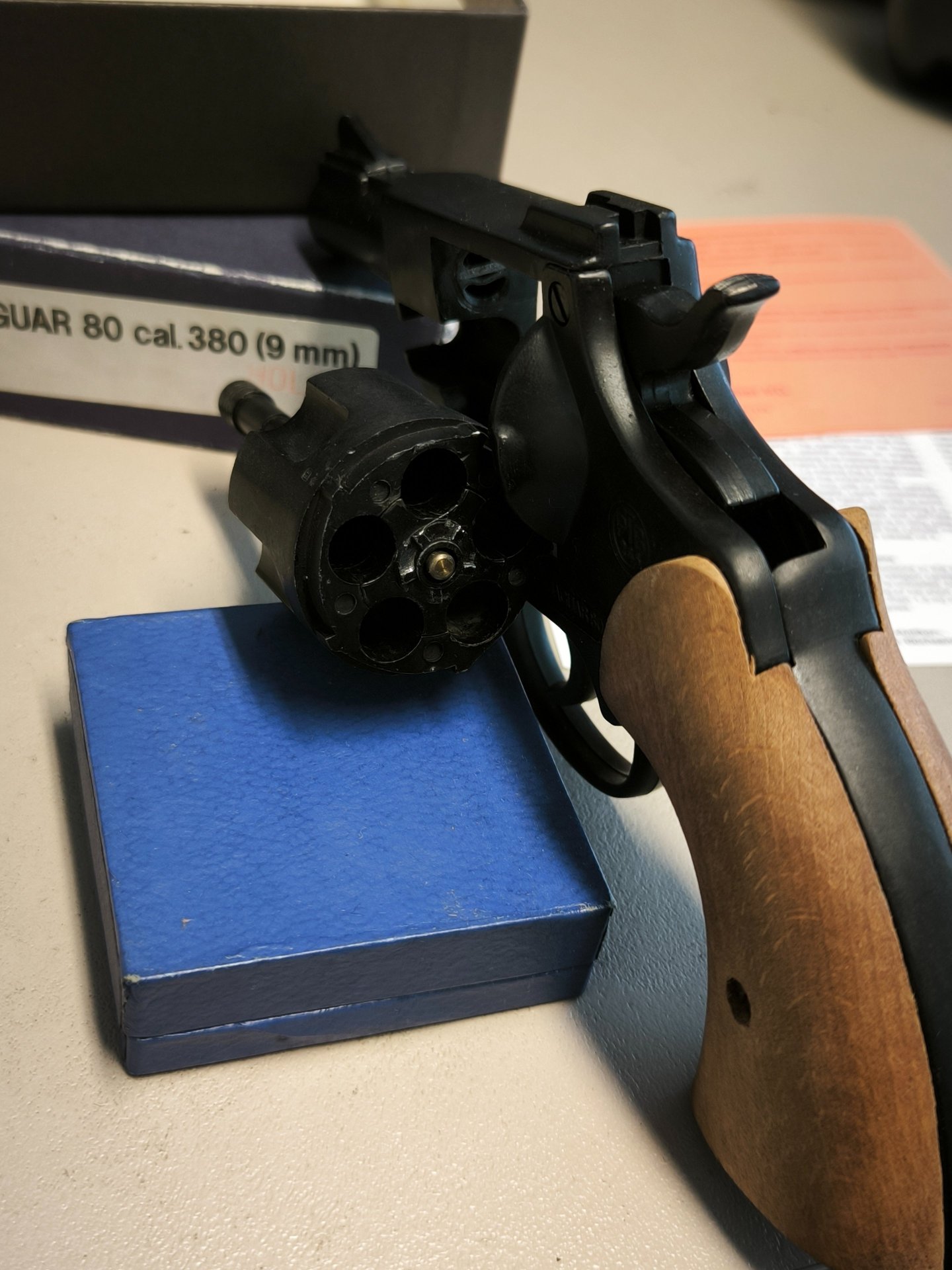 ME Jaguar 80 Schreckschussrevolver 9 mm R Knall PTB 245 – OVP + Zubehör – Bild 3
