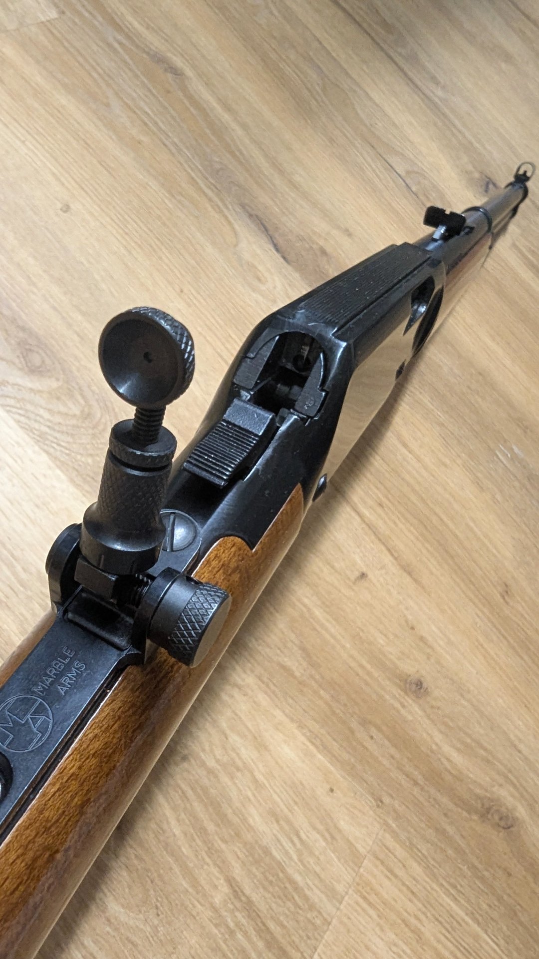 Erma 712 Unterhebelrepetierer 22lr Neuwertig mit Marble Arms Peep Sight – Bild 7
