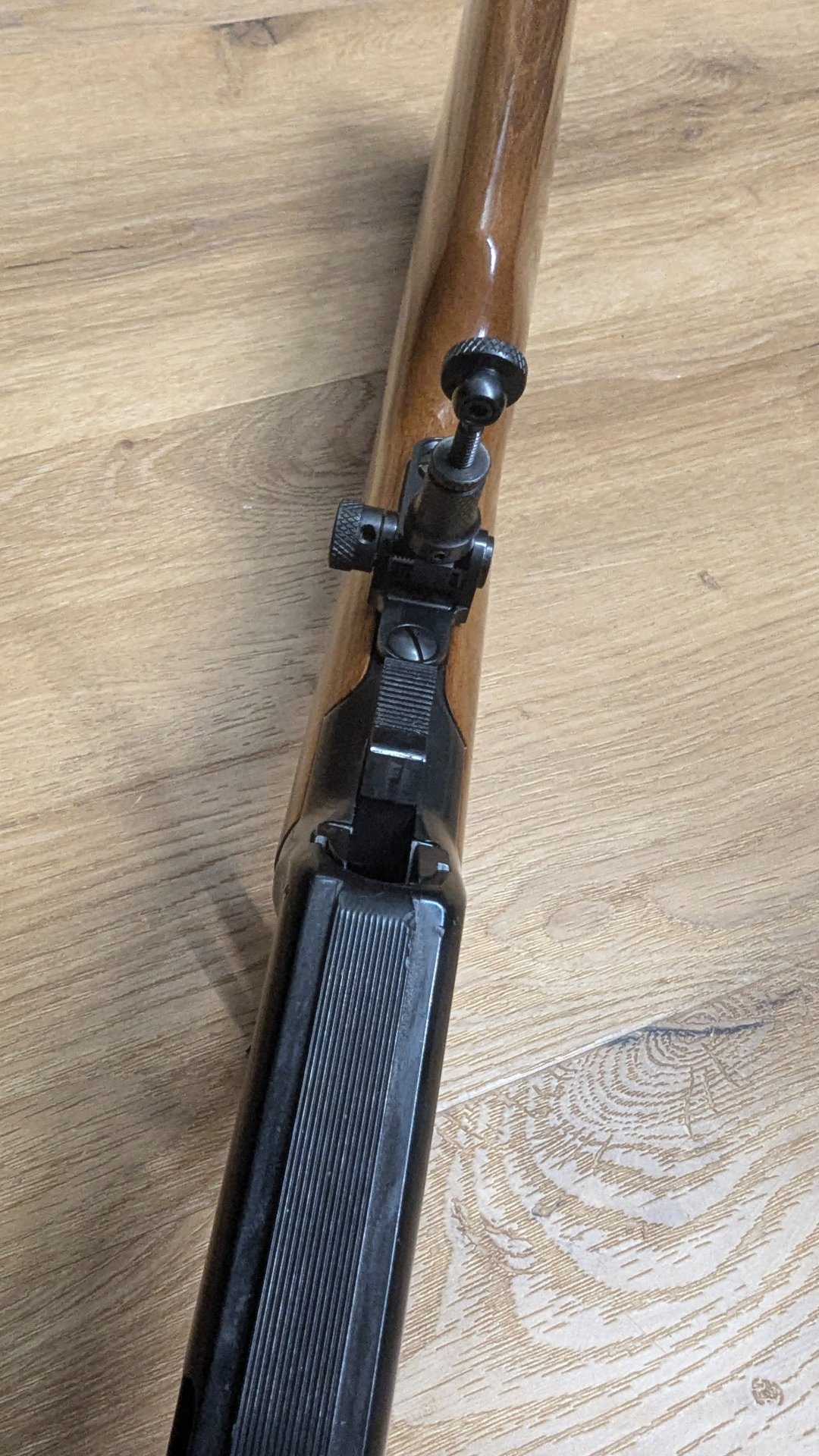 Erma 712 Unterhebelrepetierer 22lr Neuwertig mit Marble Arms Peep Sight – Bild 3