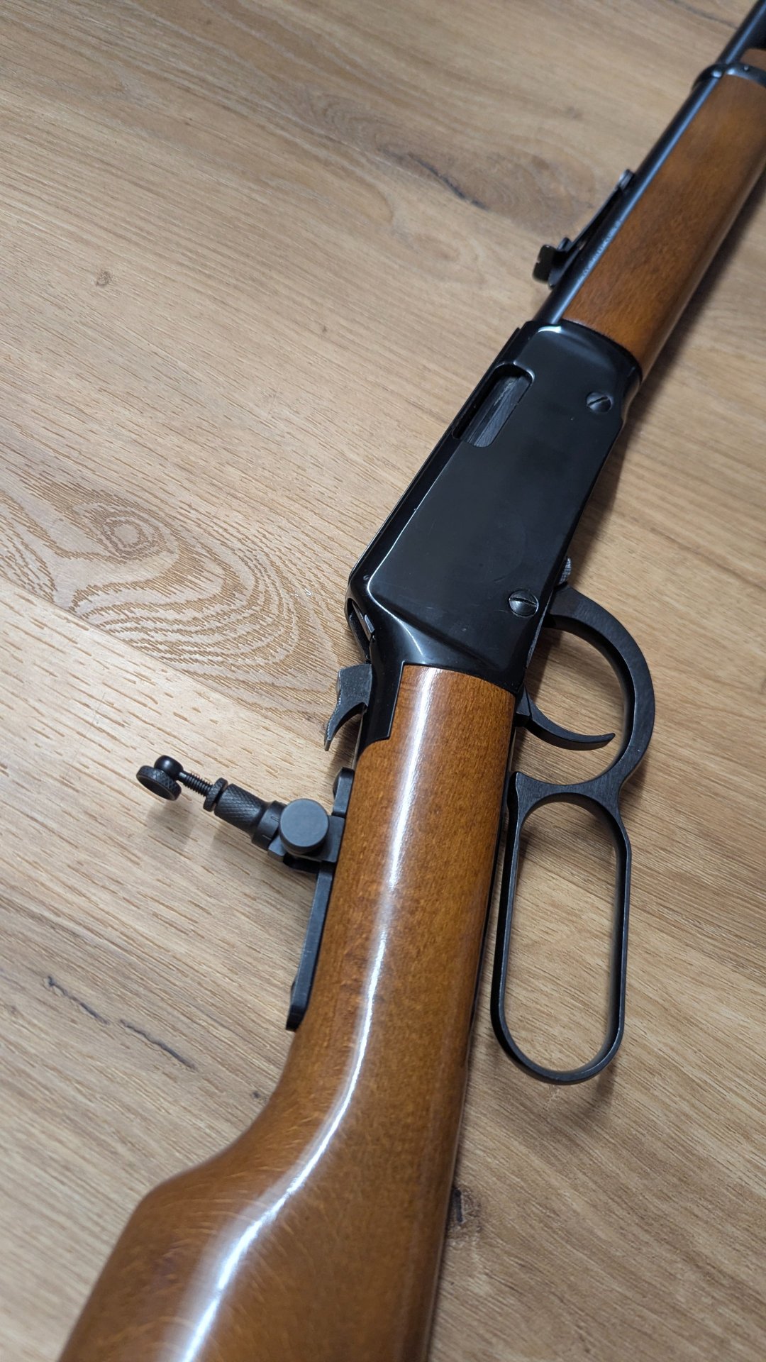 Erma 712 Unterhebelrepetierer 22lr Neuwertig mit Marble Arms Peep Sight – Bild 4