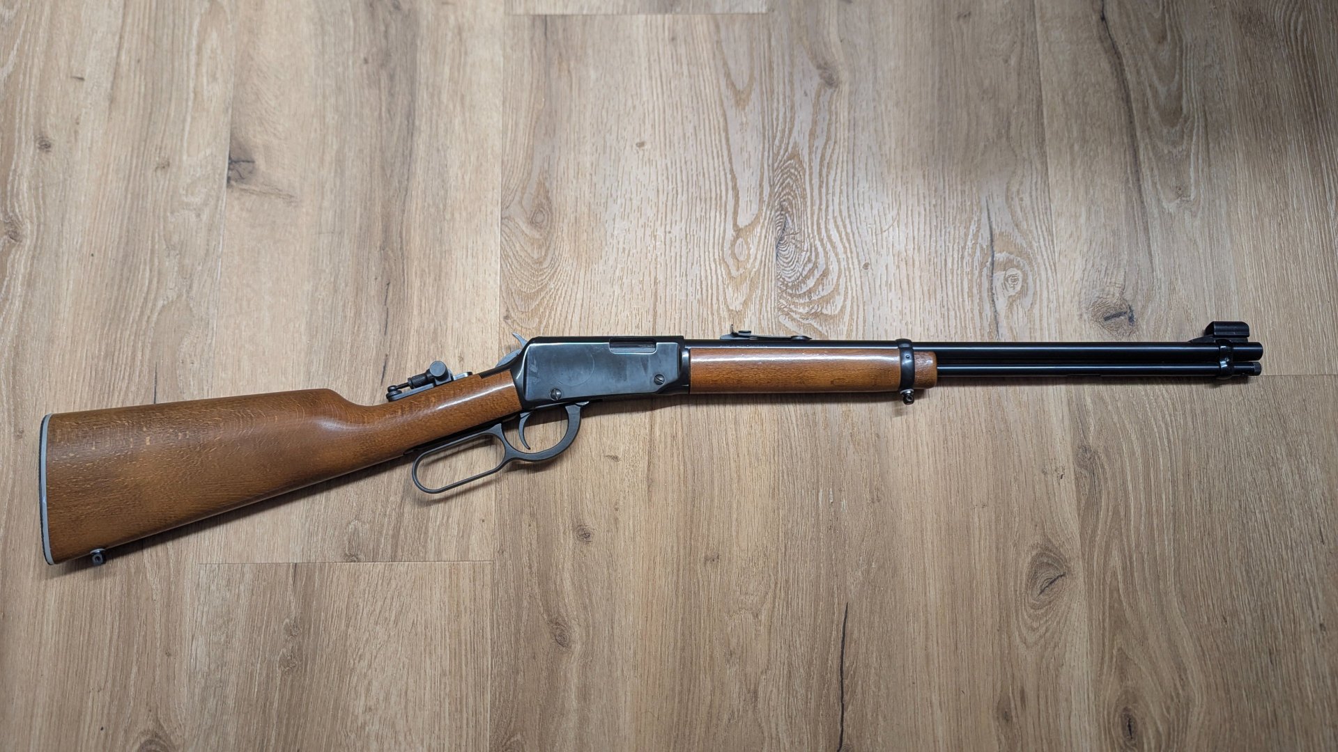 Erma 712 Unterhebelrepetierer 22lr Neuwertig mit Marble Arms Peep Sight – Bild 1