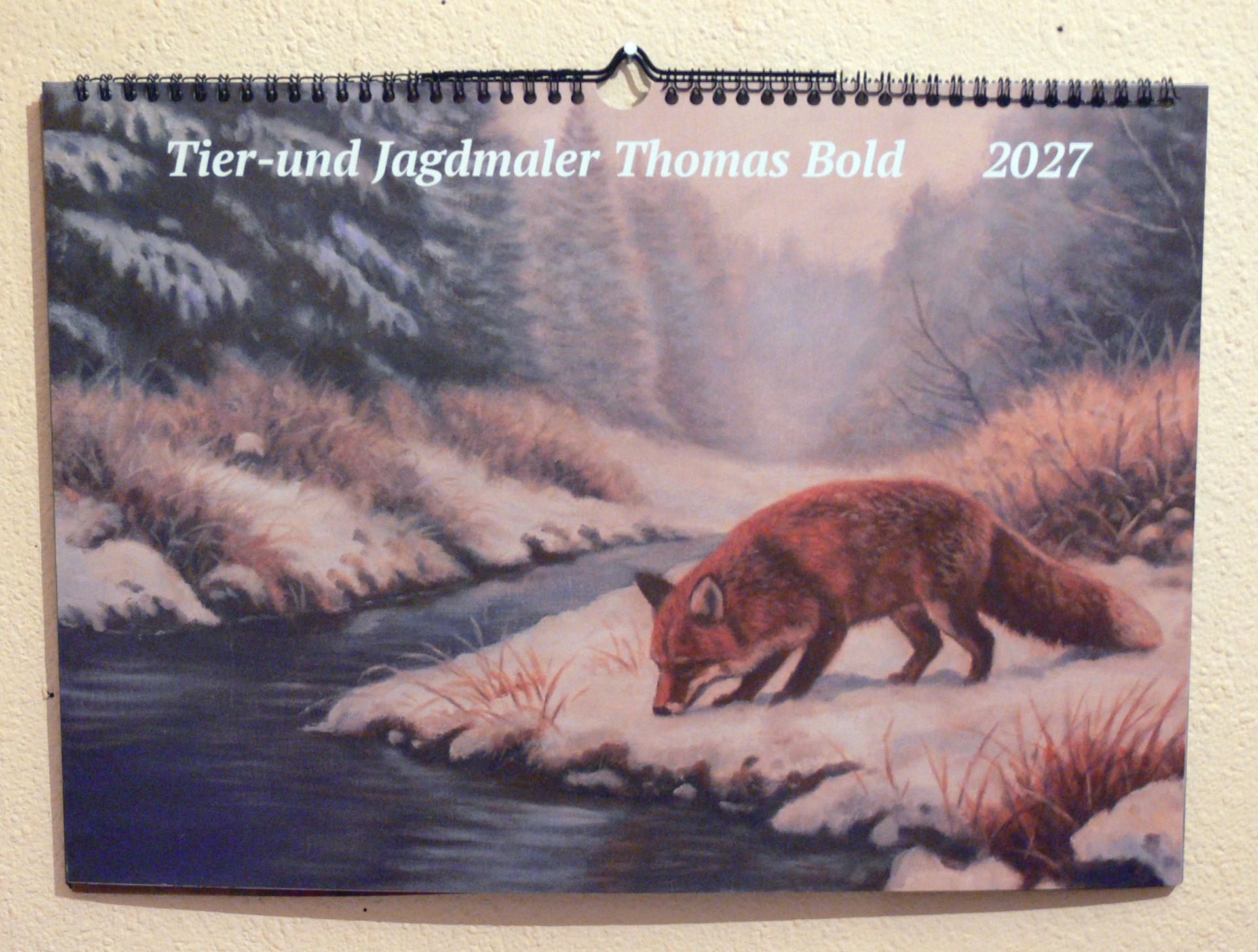 Kalender 2027 - Tier-und Jagdmaler - Thomas Bold - Jagdgemälde – Bild 1