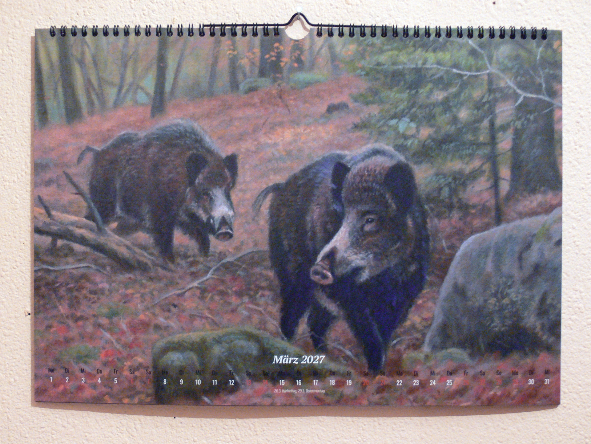 Kalender 2027 - Tier-und Jagdmaler - Thomas Bold - Jagdgemälde – Bild 2
