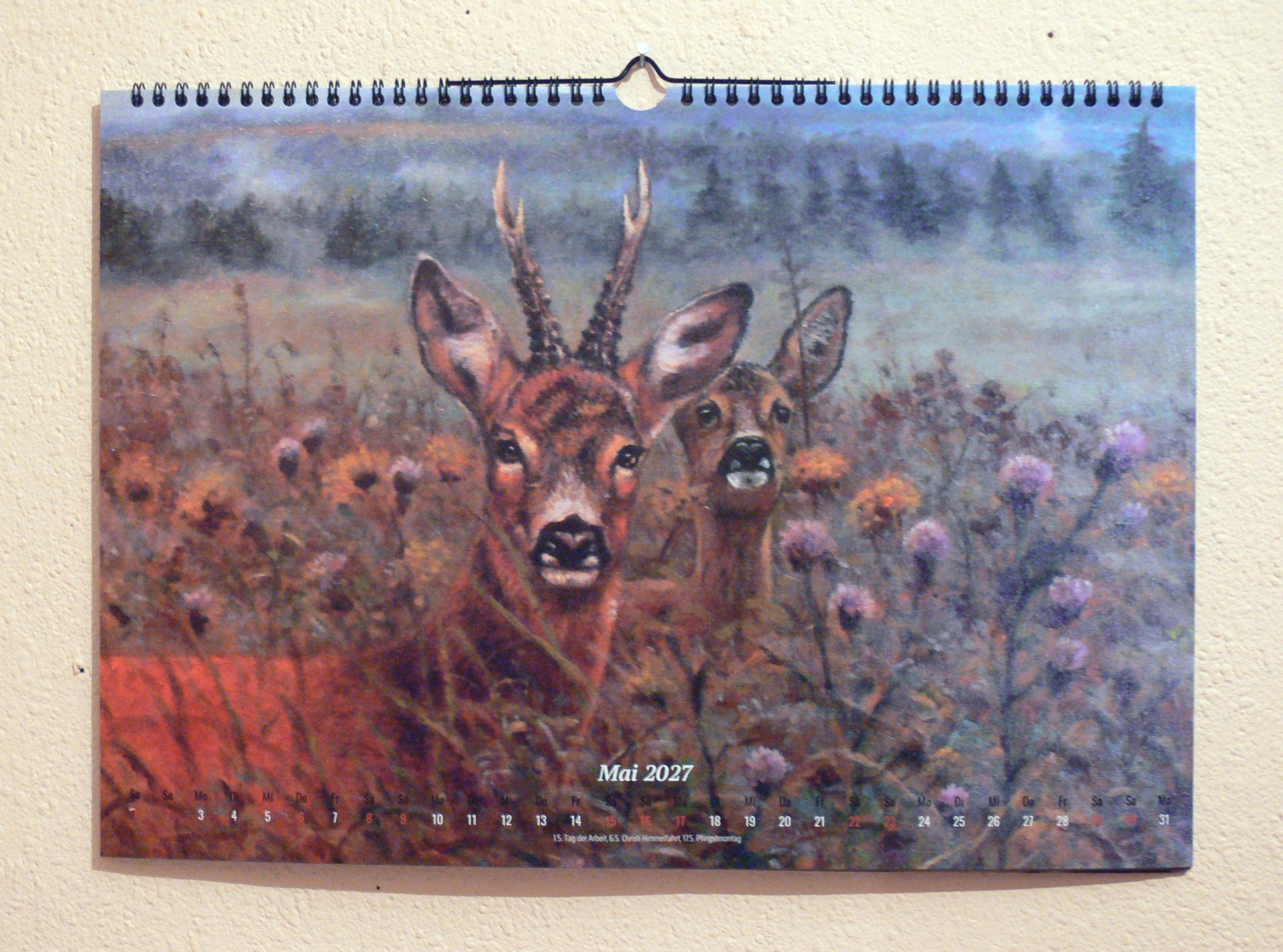 Kalender 2027 - Tier-und Jagdmaler - Thomas Bold - Jagdgemälde – Bild 3