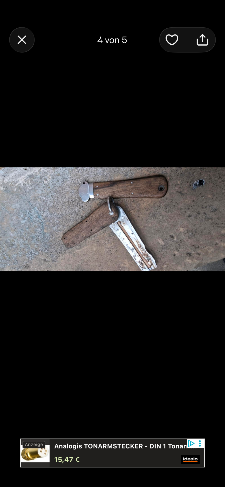 2.WK Kappmesser Fallmesser Ersatzteile KEINE KLINGE – Bild 7