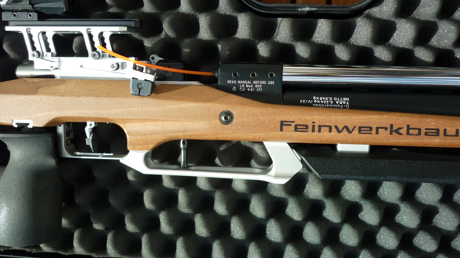 FEINWERKBAU Luftgewehr LG Modell 800 W Auflage DL-Kartusche NEU – Bild 8