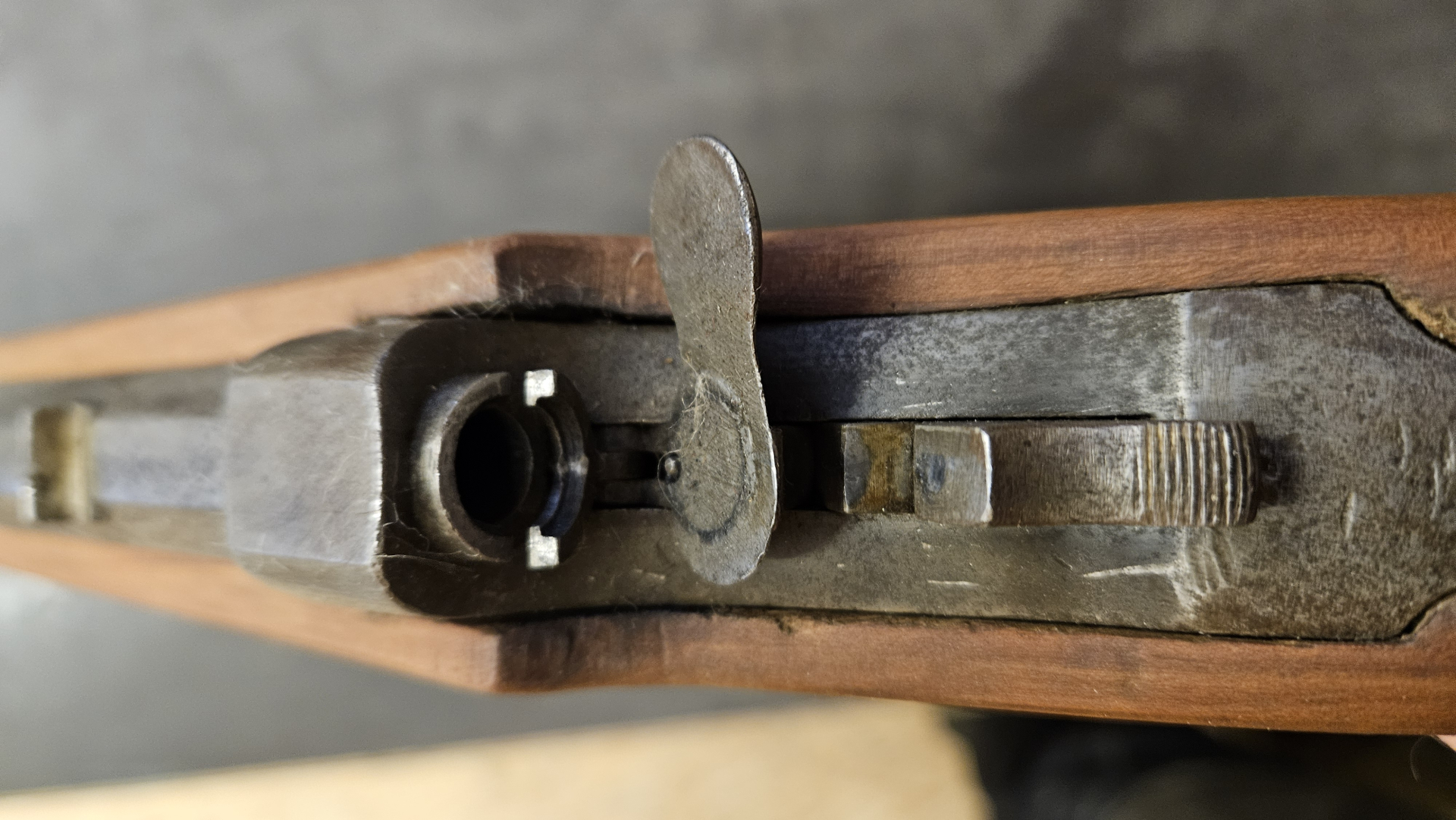 9mm Flobert Hahn-Büchse mit Achtkantlauf – Bild 5