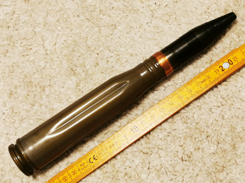 Deko Patrone 23×152mm ZU-23-2 UdSSR NVA ZSU-23-4 Shilka Kanone Russia Geschoss DDR Rakete Russland – Bild 1