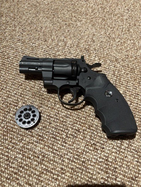 Colt Python 2,5" Lauflänge 4,5 mm Diabolos /Stahl BB Co2 Revolver – Bild 1