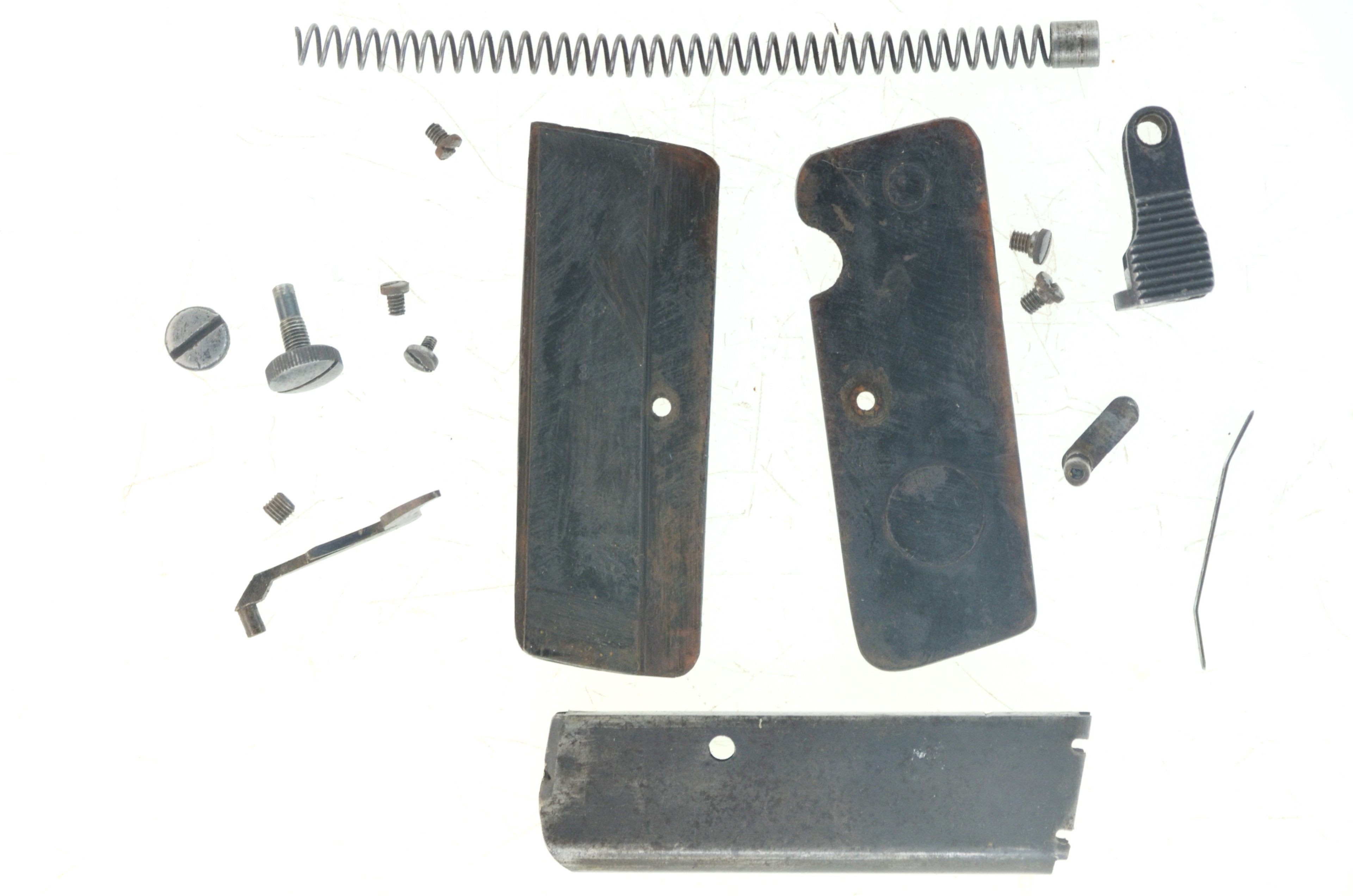 Konvolut Kleinteile Ersatzteile Pistole Armeewaffe F.L. Fritz Langenhan FL Selbstlader Kal. 7,65 mm – Bild 2