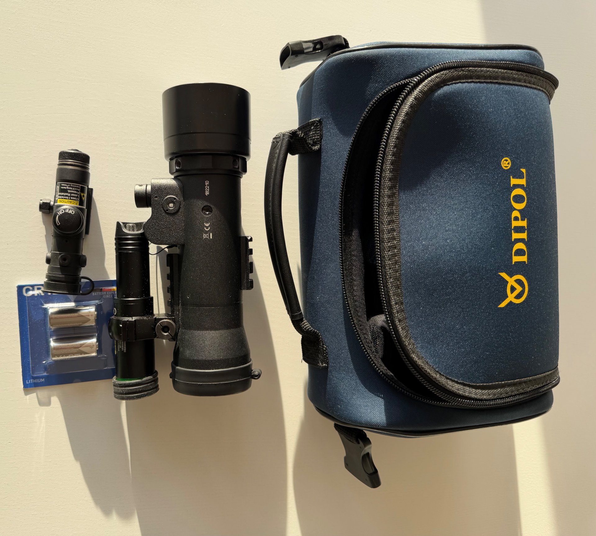 Dipol DN34 GEN2+ schwarz weiß mit Laserluchs IR+ Russan Adapter 56mm – Bild 4