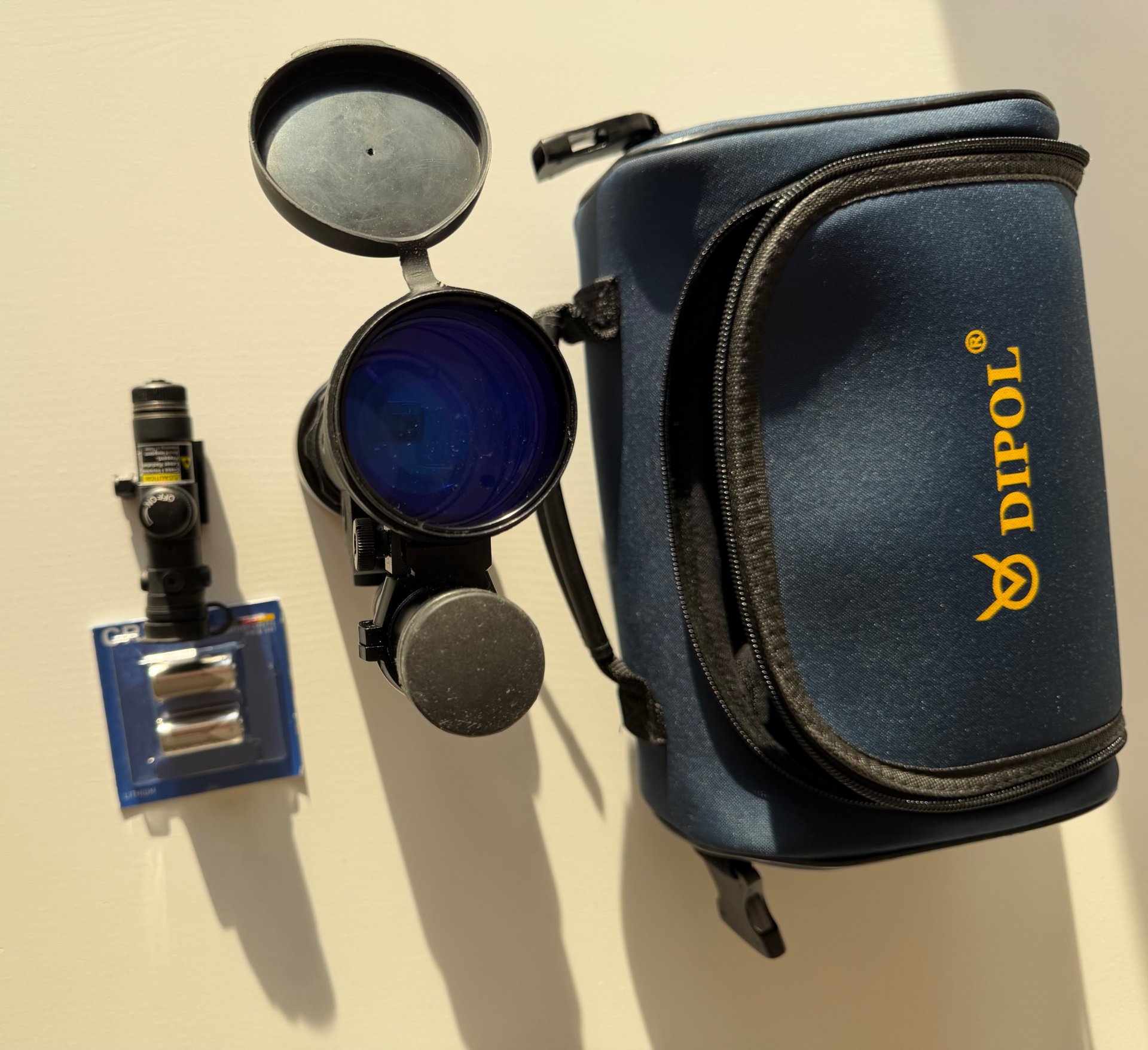 Dipol DN34 GEN2+ schwarz weiß mit Laserluchs IR+ Russan Adapter 56mm – Bild 1