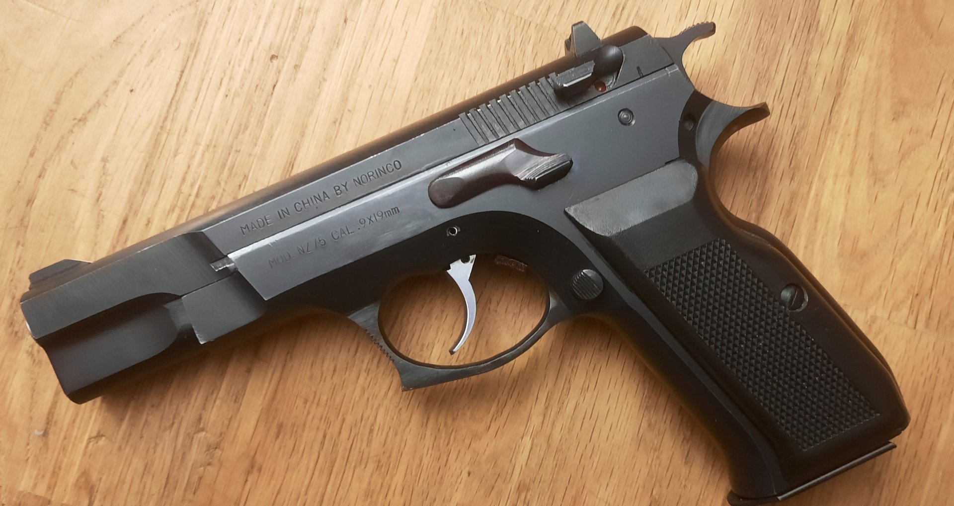 Selbstladepistole 9x19mm NORINCO NZ-75, leicht gebraucht im Bestzustand – Bild 1
