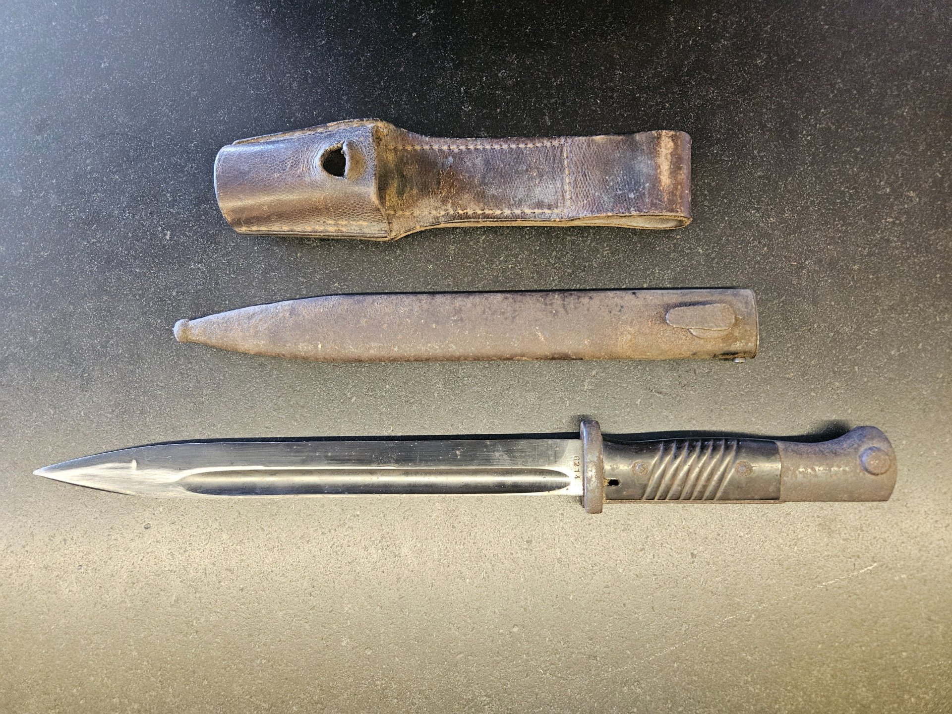 K98 Bajonett 84/98 III – Elite Diamant 1941 – Nummerngleich mit RZM/VA-39 SS-Koppelschuh – Bild 6