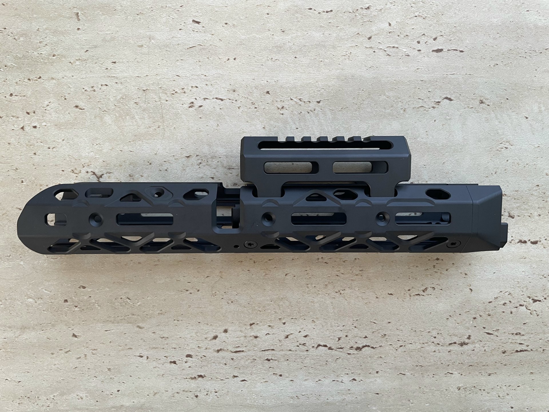 KRUK (KPYK) Mittlerer Handschutz + kurze Gasrohrabdeckung M-LOK für AKM / AK74 – SCHWARZ & UNBENUTZT – Bild 2