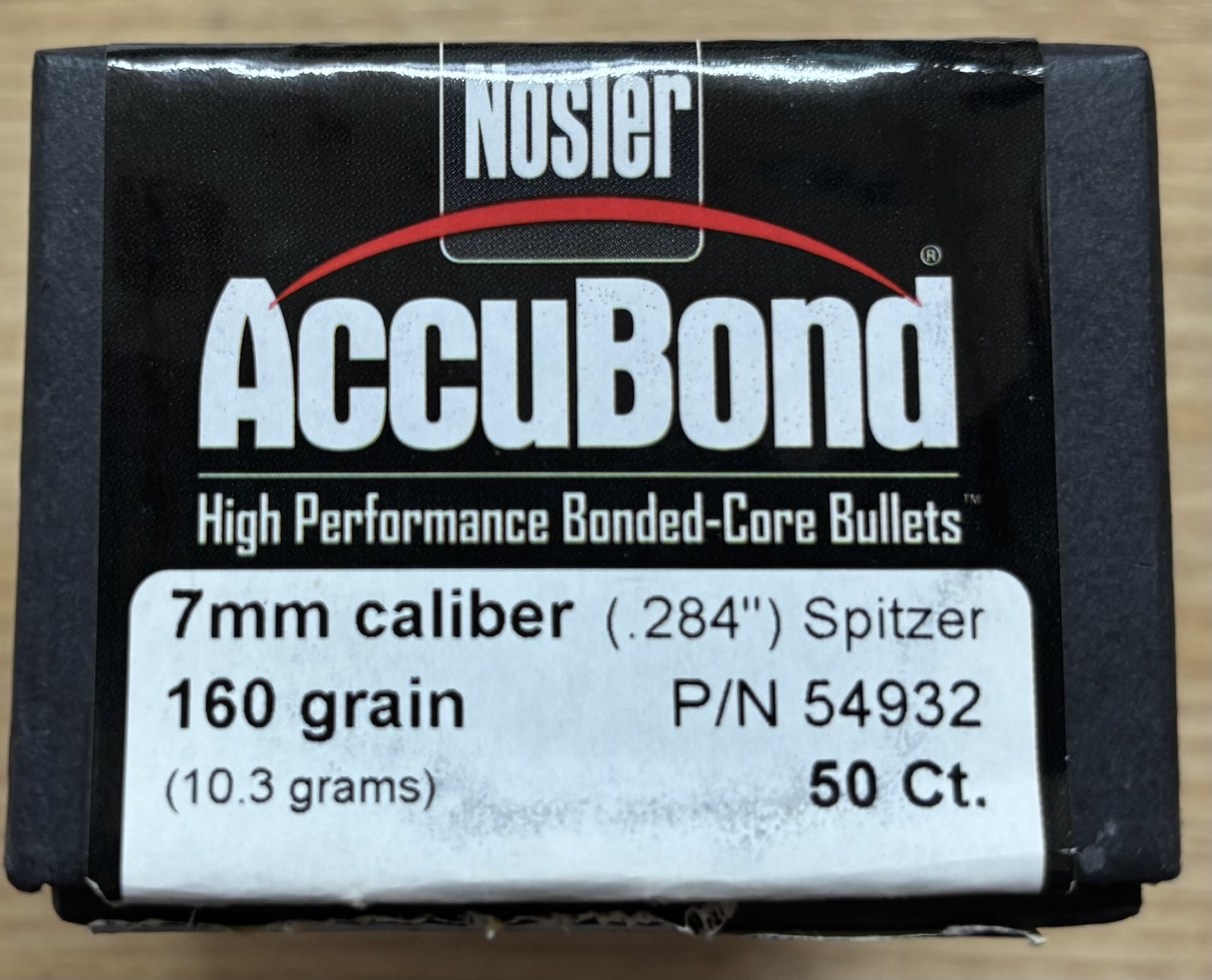 Nosler AccuBond 7mm (.284) 160 Grain 37 Stück – Bild 1