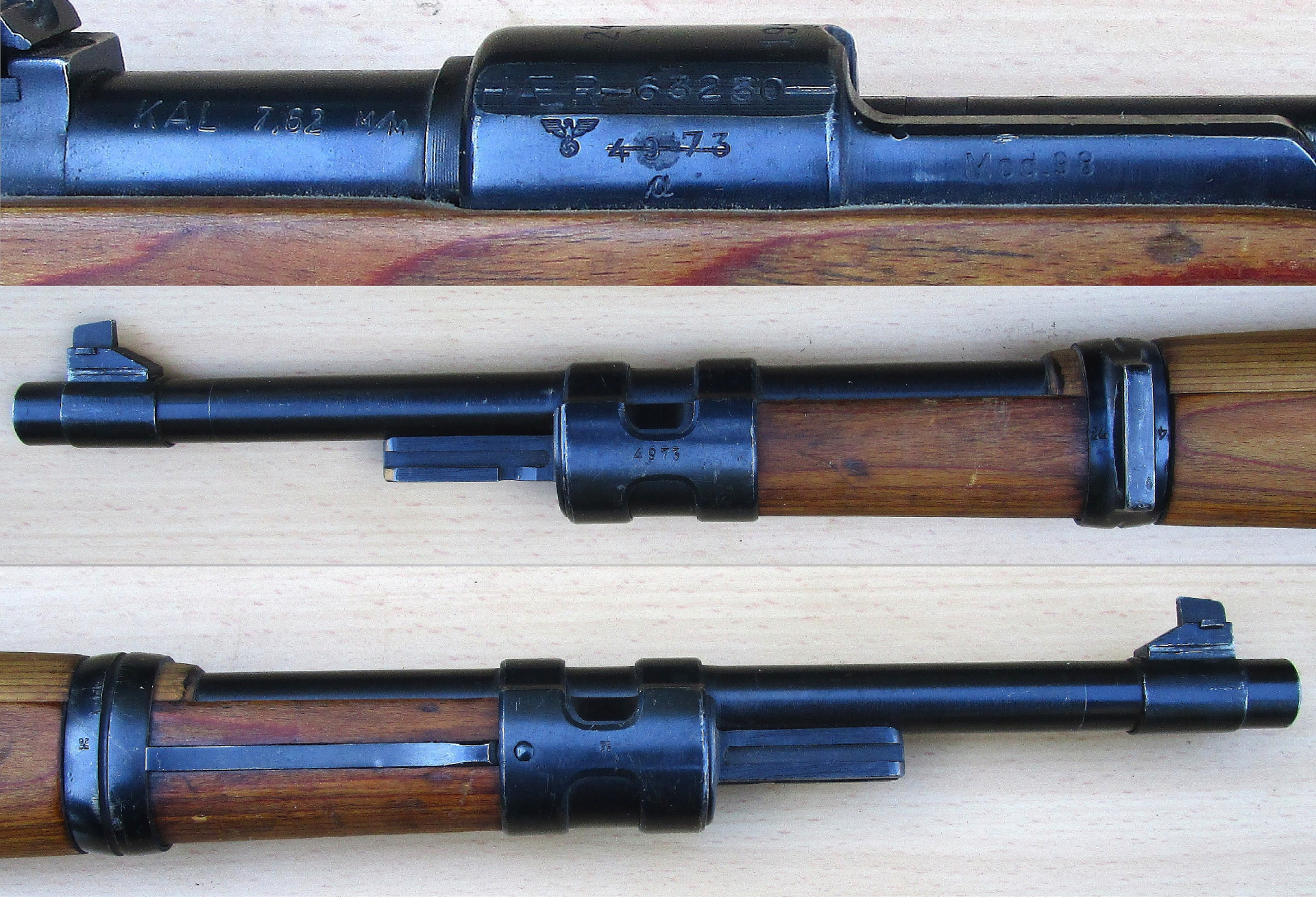 Karabiner K98k Hersteller 243 Mauser AG 1940 Norwegischer Umbau auf Kaliber .30-06 Wehrmacht – Bild 5