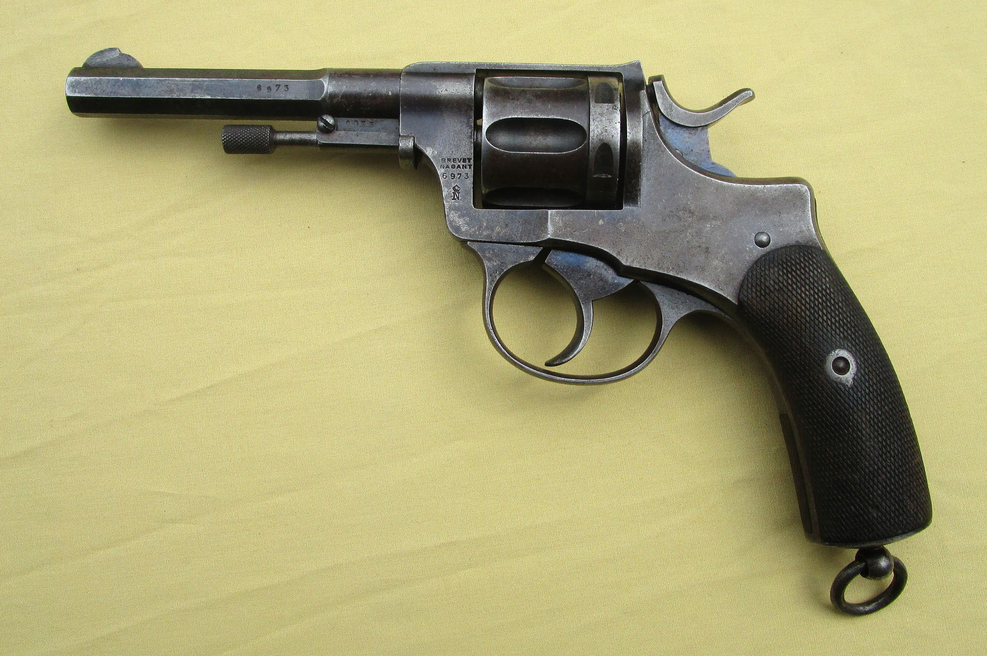 Nagant Revolver M1893 Norwegische Marine m/93 nummerngleich Kal.7,5mm – Bild 1