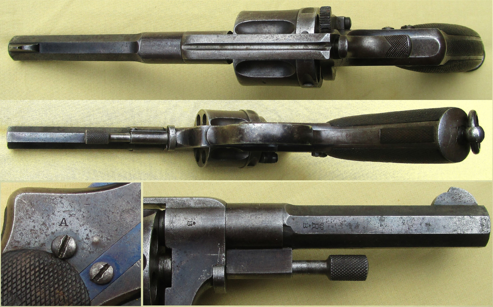 Nagant Revolver M1893 Norwegische Marine m/93 nummerngleich Kal.7,5mm – Bild 4