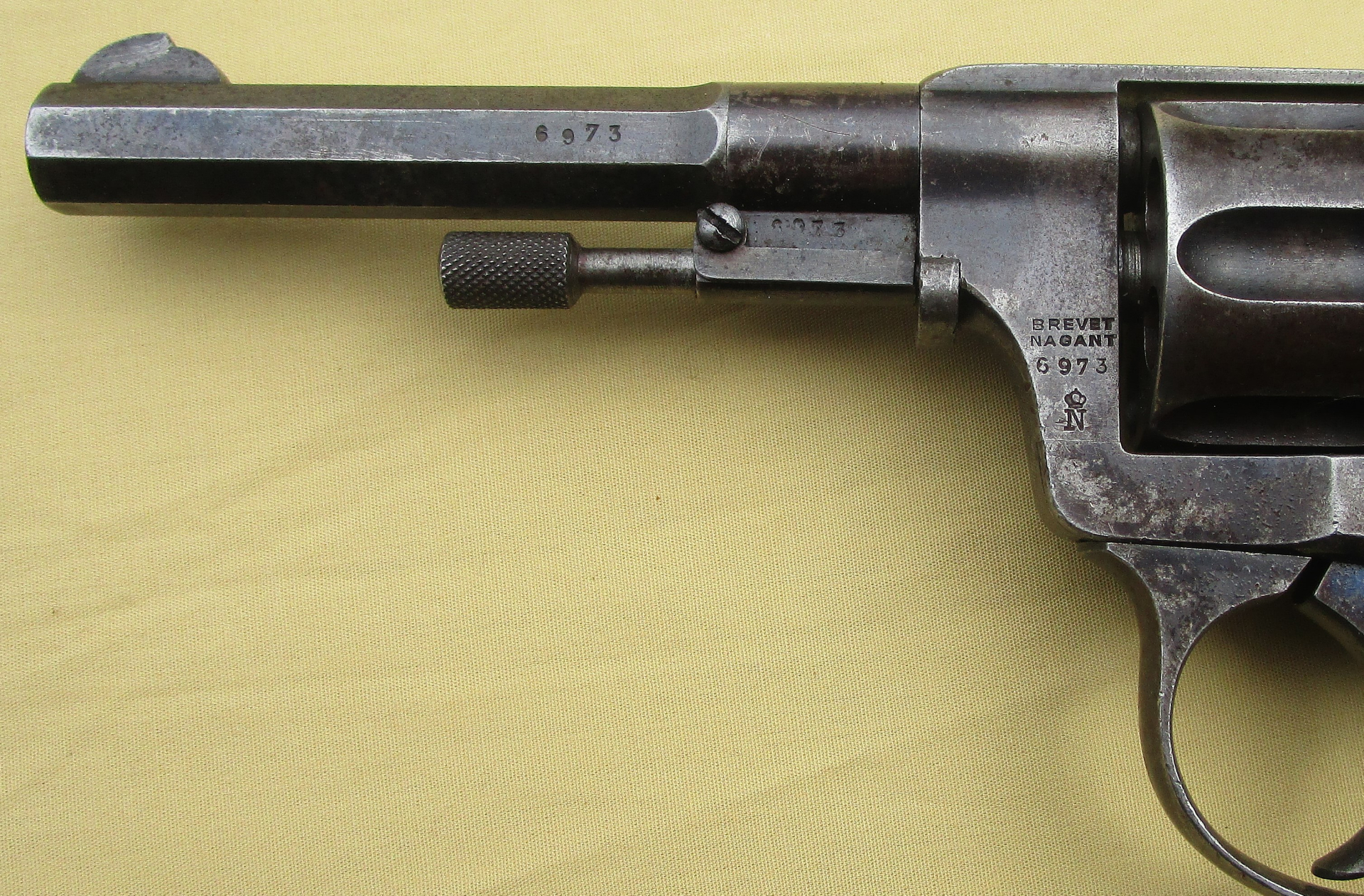 Nagant Revolver M1893 Norwegische Marine m/93 nummerngleich Kal.7,5mm – Bild 2