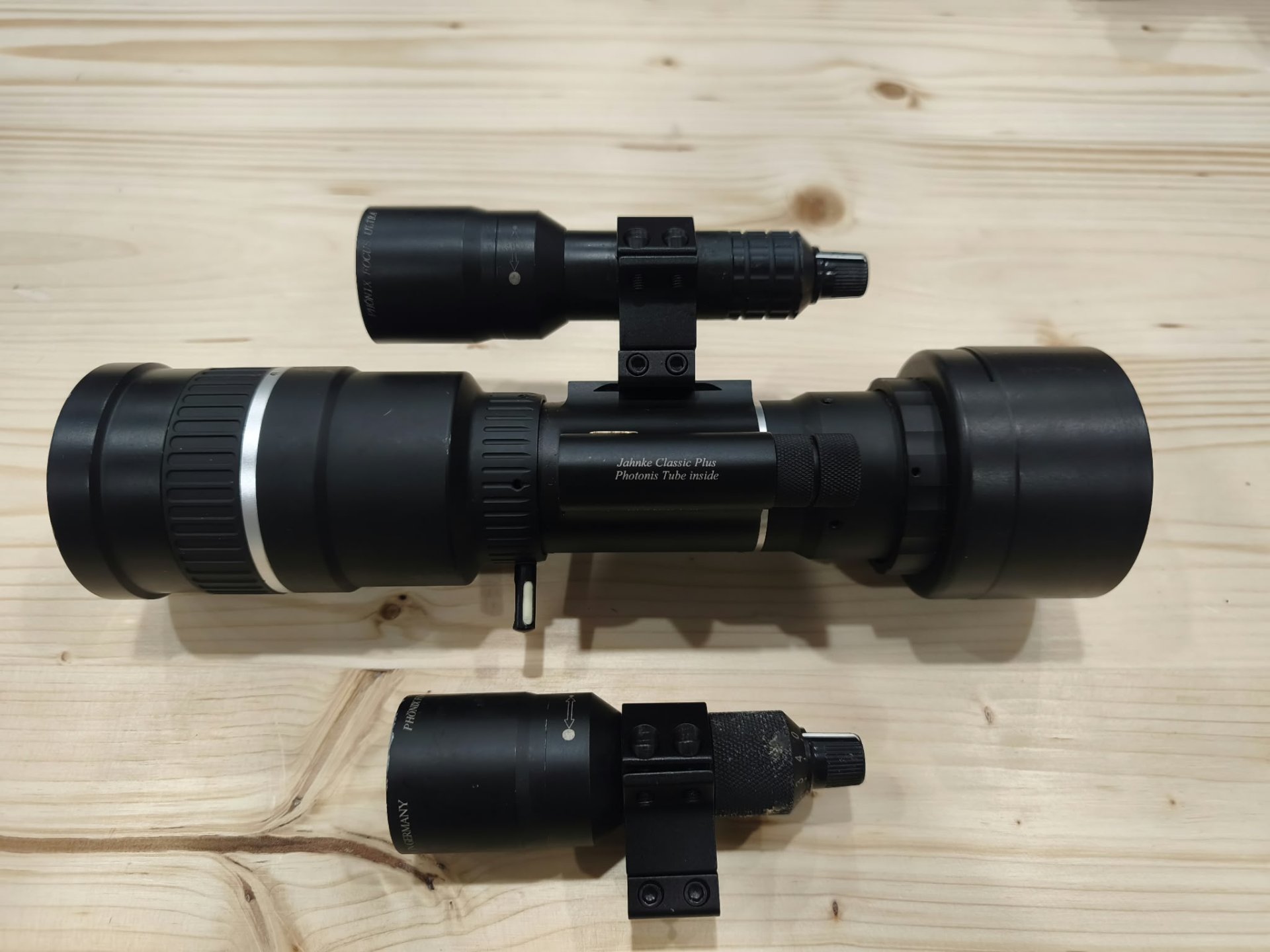 Jahnke DJ-8 NSV 1x56 inkl. 2x Phoenix Focus Photonis Tube Nachtsicht Vorsatz – Bild 1